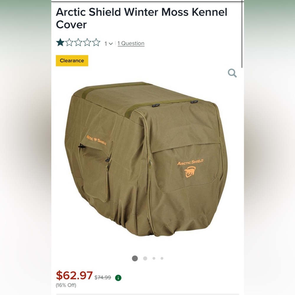 Arctic Shield Olive Kennel Cover